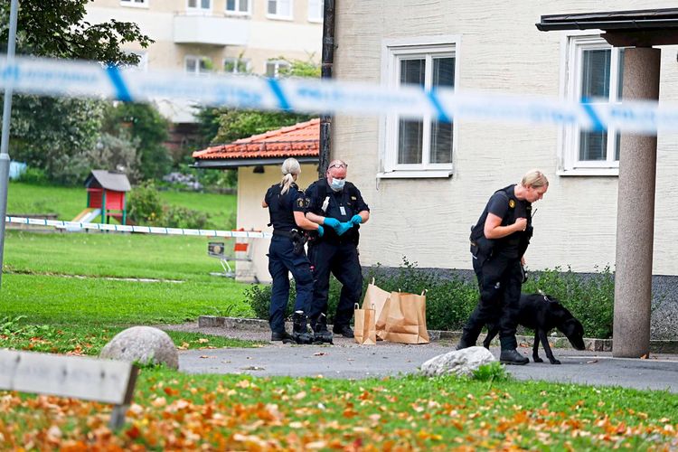 Tatort in Uppsala abgesperrt