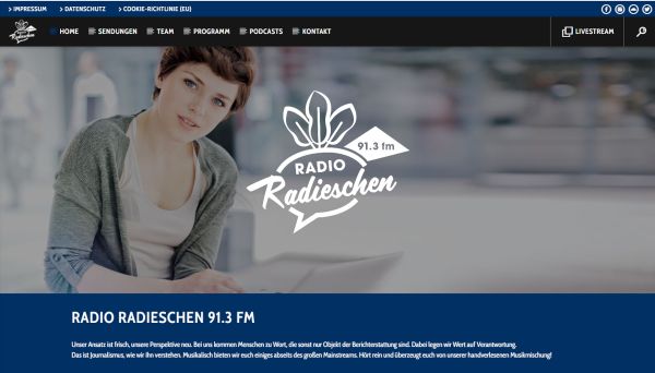 Screenshot: Radio Radieschen