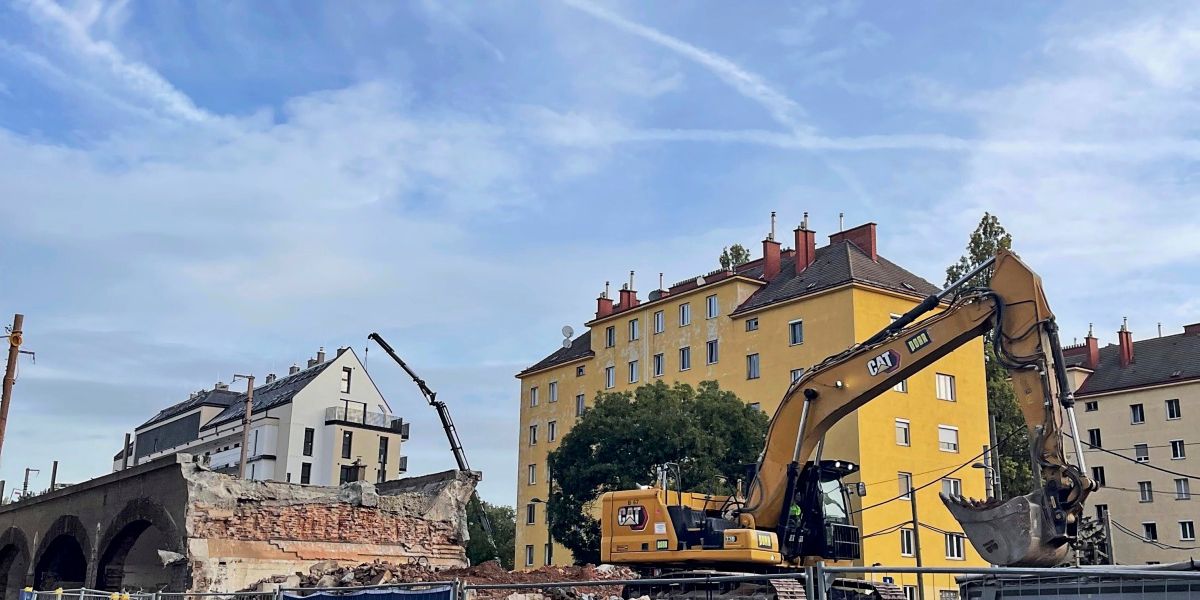 Abriss von historischem S-Bahn-Viadukt in Wien hat begonnen