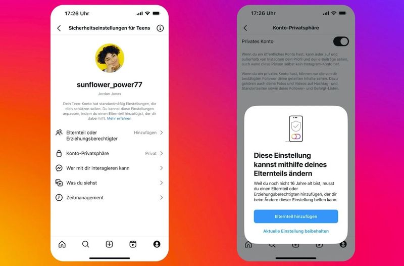 "Teen Accounts": Instagram führt U18-Konten ein