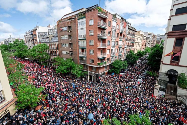 Demonstration in Madrid.