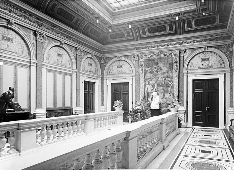 Die Halle im Palais Wittgenstein in der Alleegasse in Wien, heute Argentinierstraße