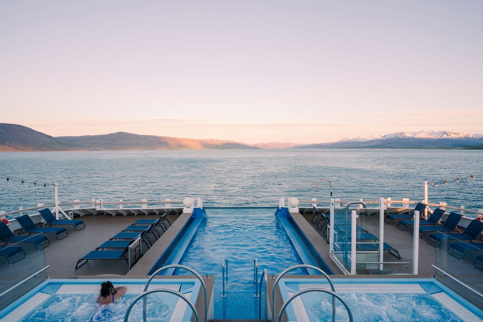 Das Pool Deck der MS Fridtjof Nansen.