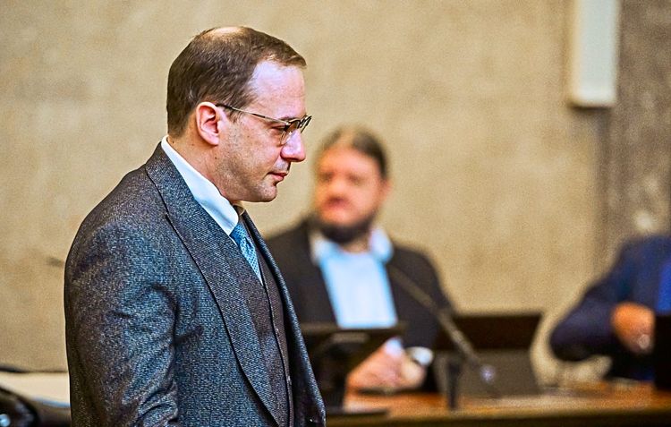 Florian Teichtmeister im Großen Schwurgerichtssaal des Landesgerichts Wien im September 2023.