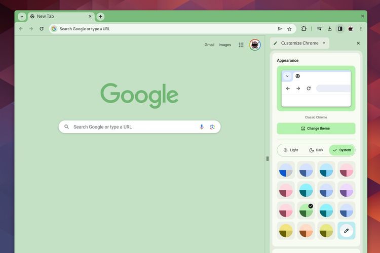 Ein Screenshot von Chrome 117