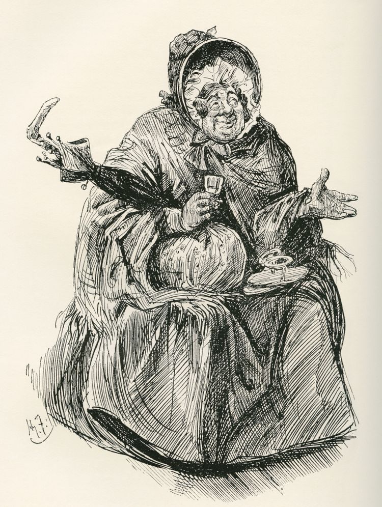Mrs. Gamp. Illustriert von Harry Furniss
