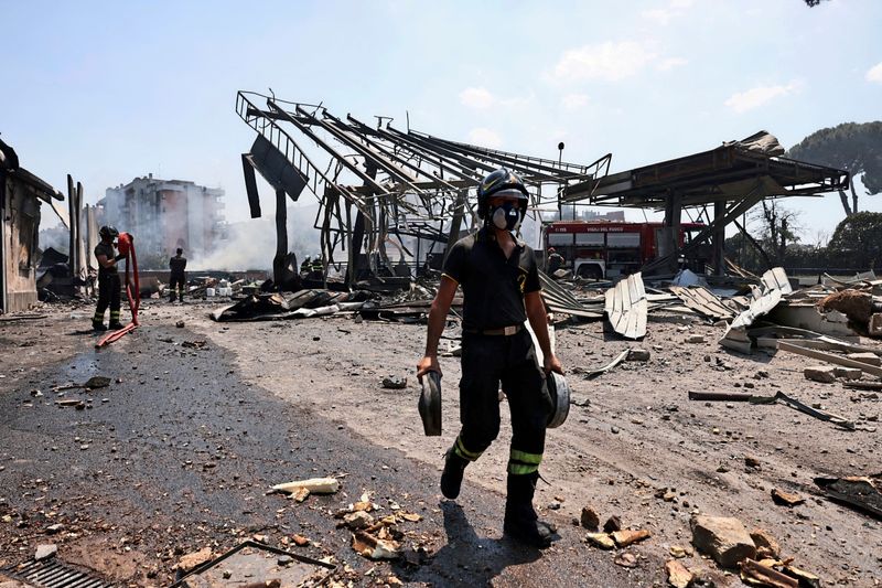 Glück im Unglück nach riesiger Explosion an Tankstelle in Rom