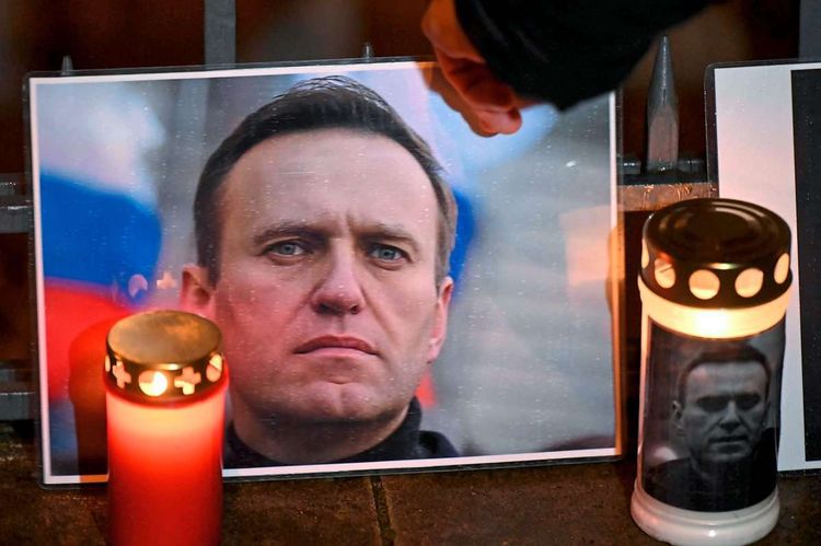 Nawalny Kerzen Gedenken