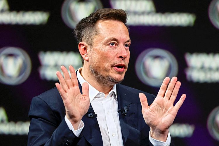 Das BIld zeigt X-Eigentümer und Milliardär Elon Musk