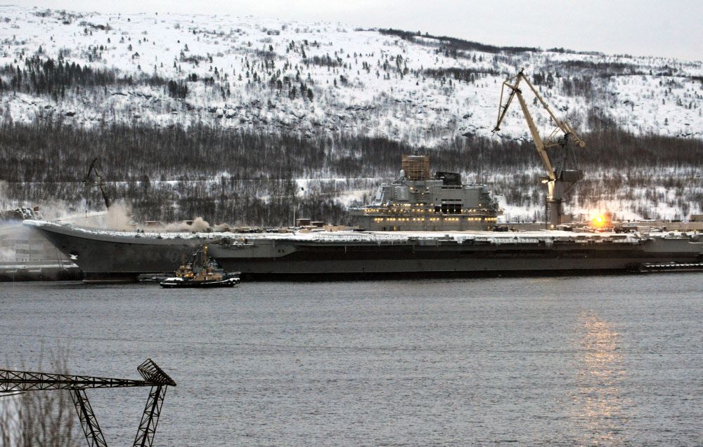 Admiral Kusnezow Russlands einziger Flugzeugträger ist eine