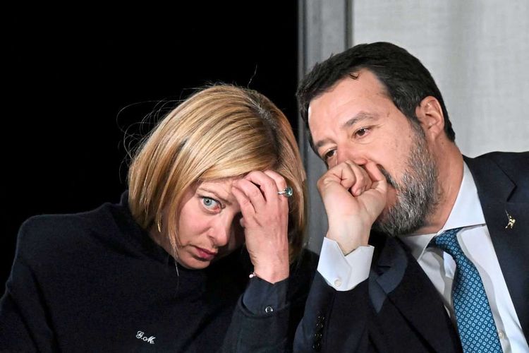 Giorgia Meloni hat es nicht leicht mit ihrem Vizepremier Matteo Salvini.