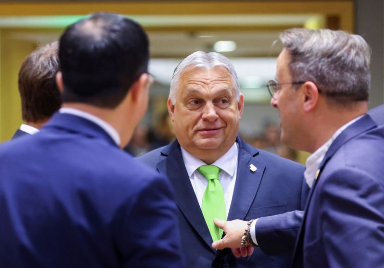 Ungarns Premier Viktor Orbán beim EU-Gipfel in Brüssel
