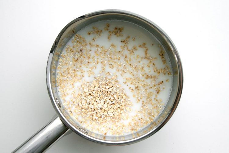 Zubereitung von Porridge