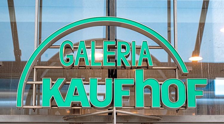 Logo der Galeria Kaufhof in Chemnitz.