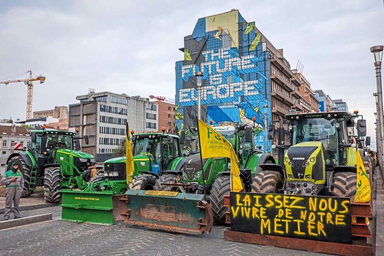 Bauern protestieren in Brüssel