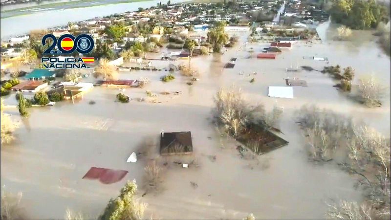 Schwere Überschwemmungen in Spanien und Portugal