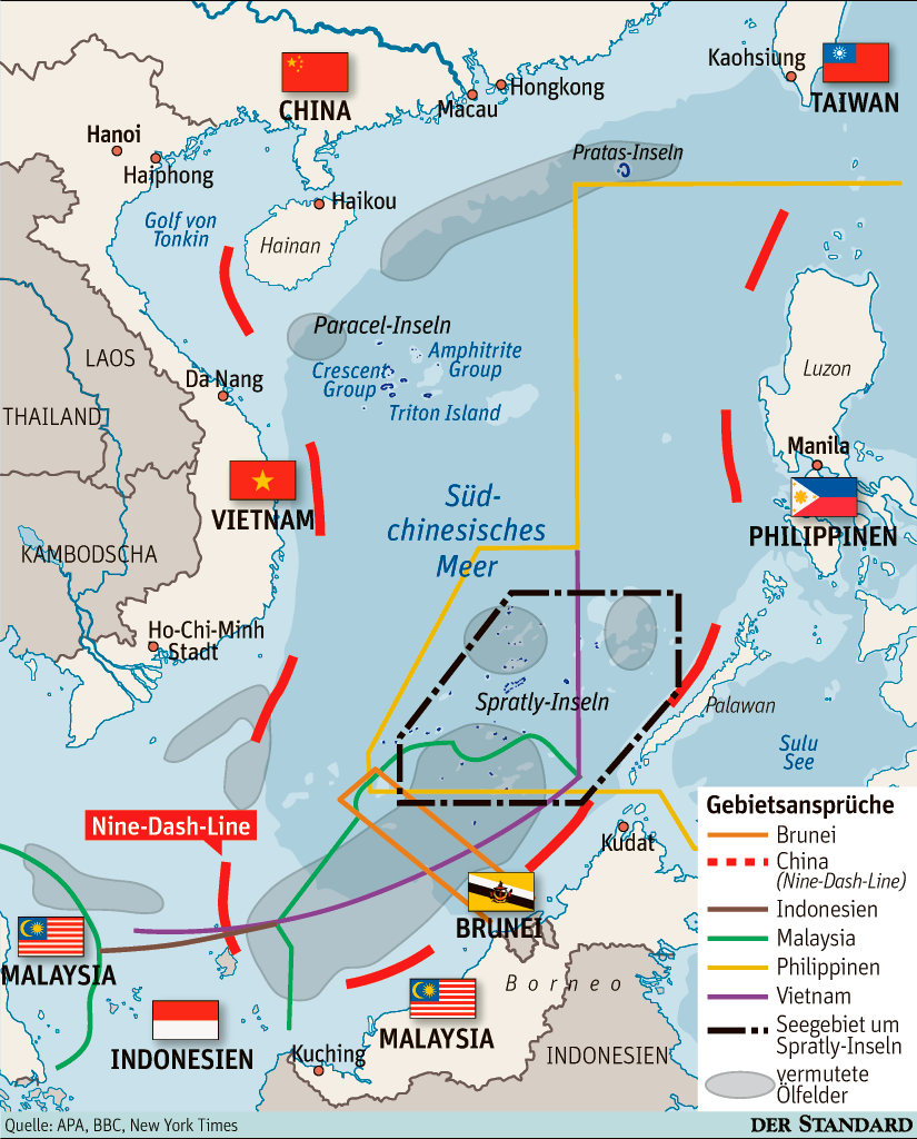 China geht im Territorialstreit auf Konfrontation - Territorialstreit