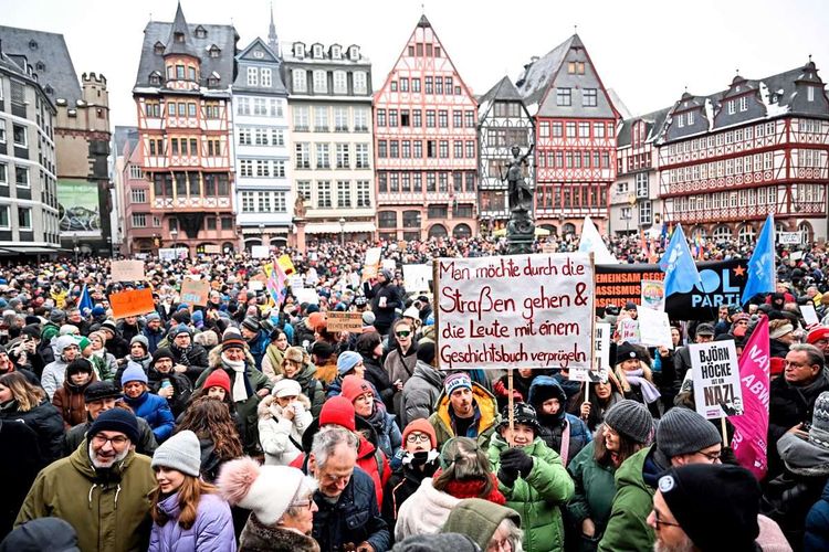 Demonstration gegen Rechts in Hamburg.