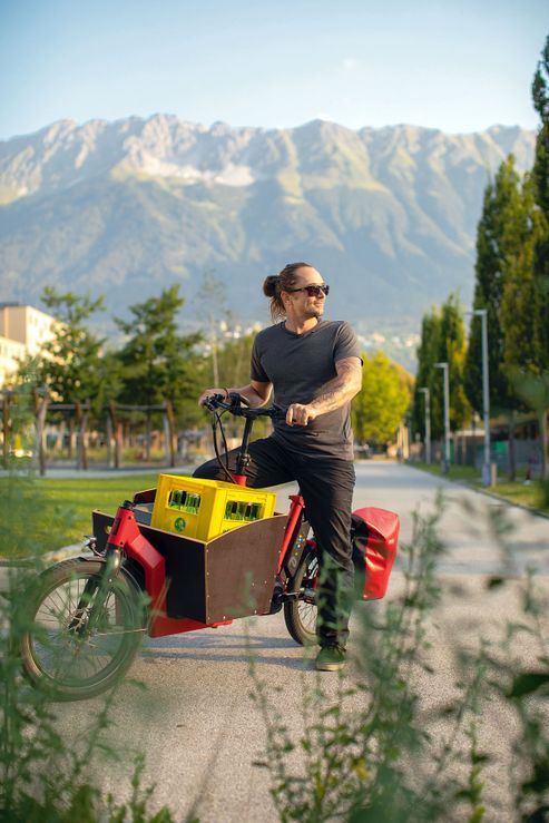 lastenrad auf autodach