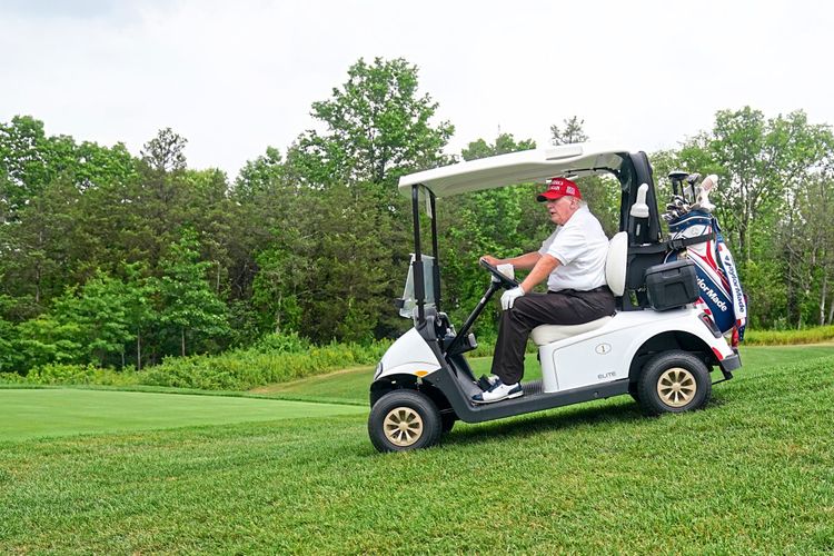 Donald Trump auf dem Golfplatz