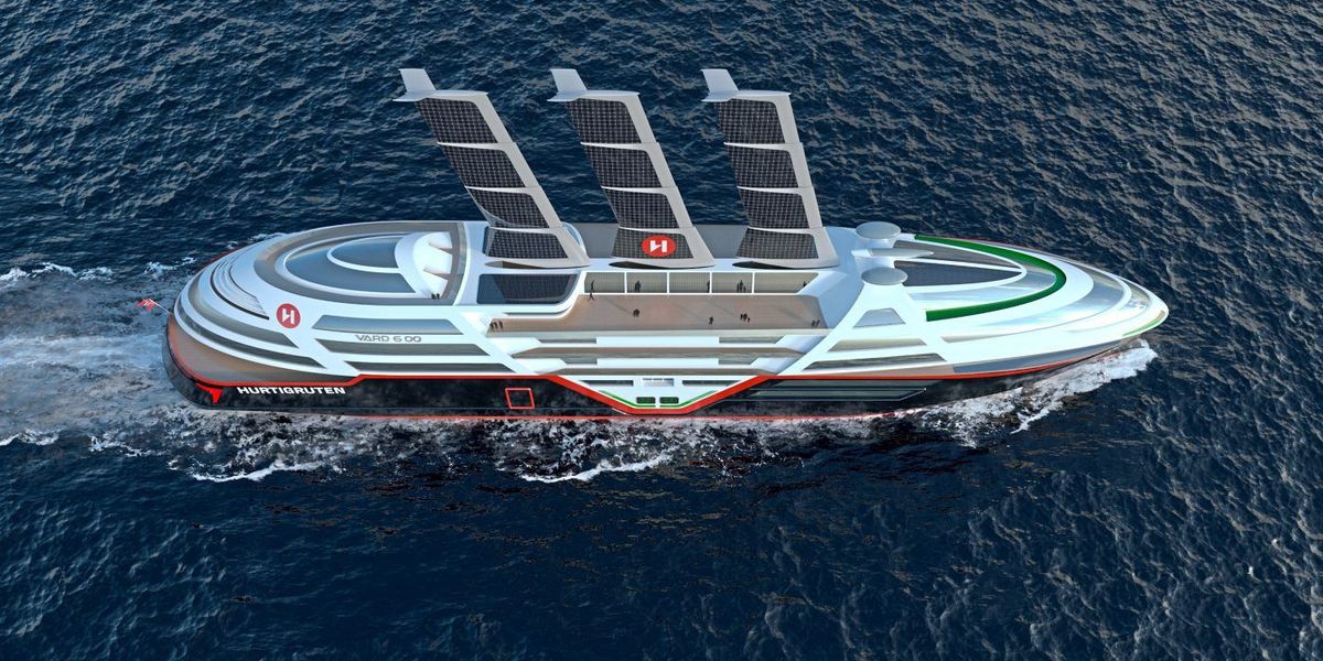 Hurtigruten will mit "Sea Zero" die Solarsegel setzen