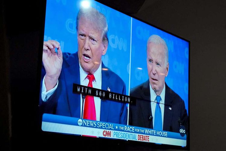 Joe Biden und Donald Trump im TV-Duell.