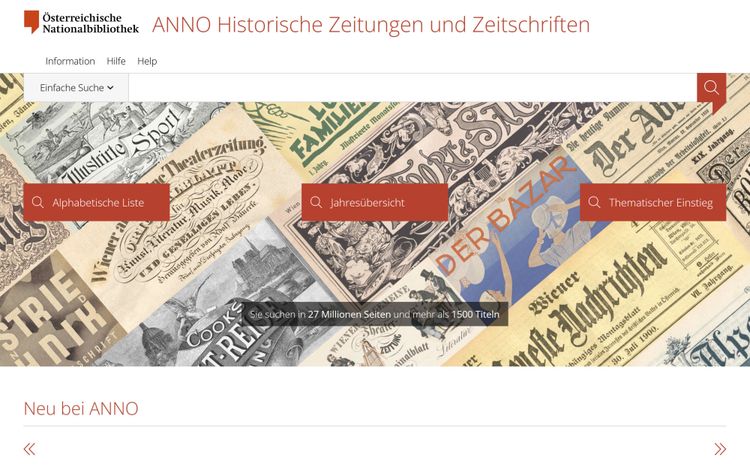 Website von Anno