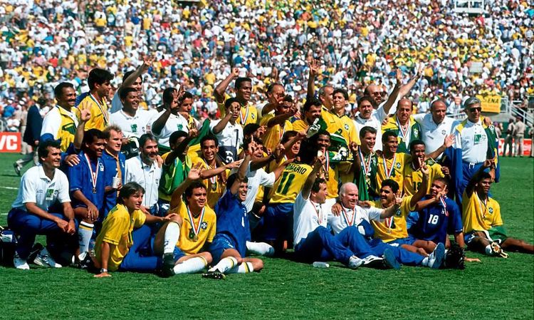 Brasilianisches Mannschaftsfoto. 
