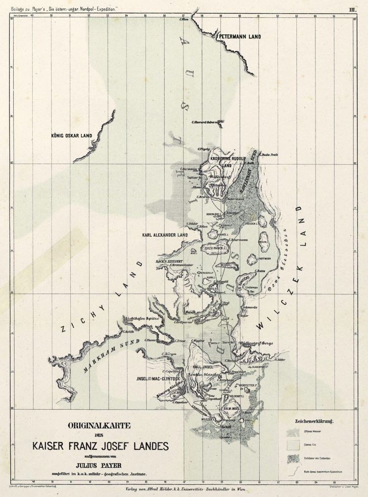 Karte des Franz-Josef-Landes.