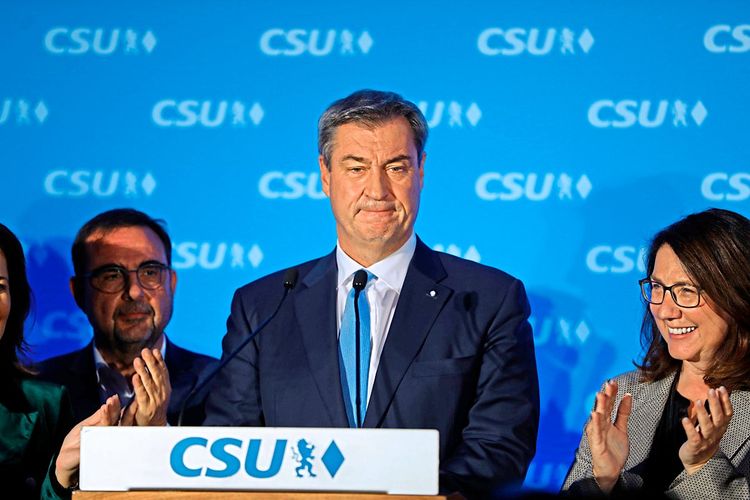 Bayerns Ministerpräsident und CSU-Spitzenkandidat Markus Söder