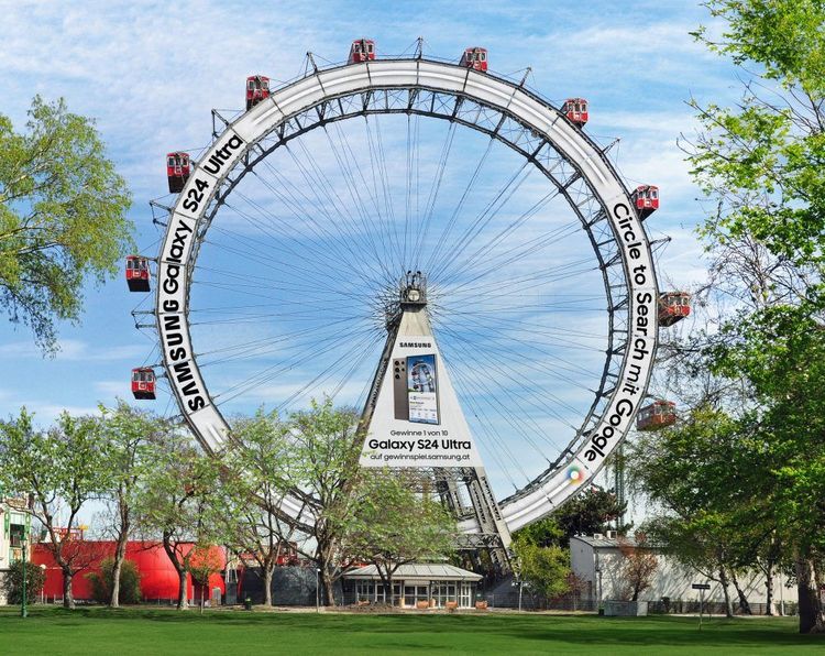 #UnleashTheGalaxy – Samsung lanciert eine interaktive 360°-Kampagne am Wiener Riesenrad.