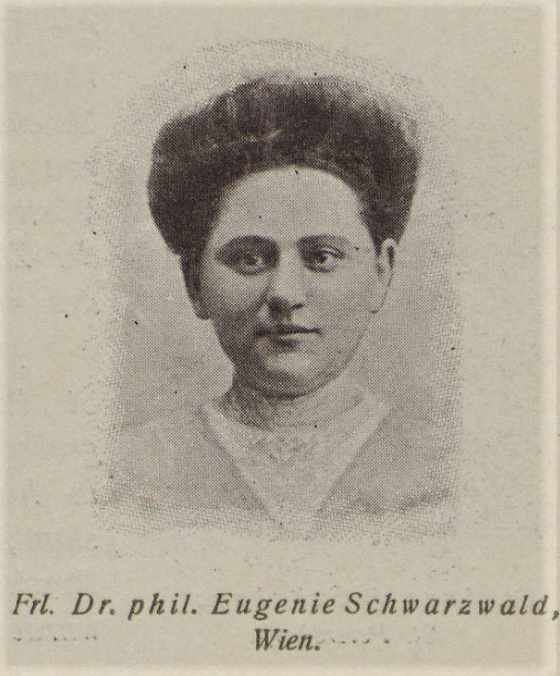 Eugenie Schwarzwald, um 1904