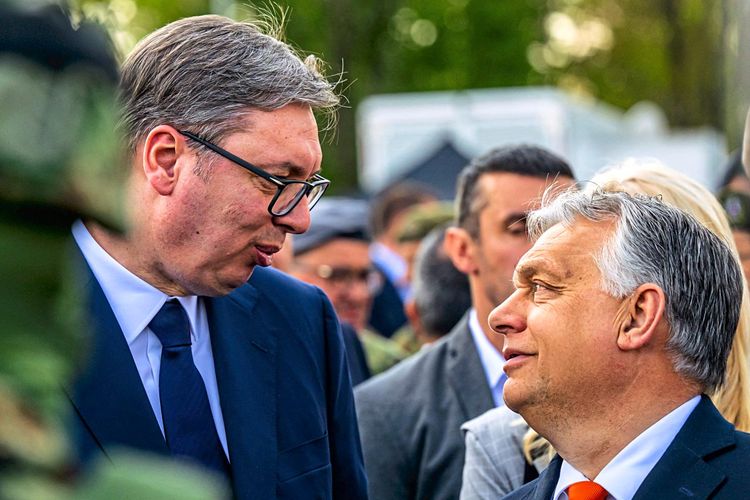 Aleksnadr Vucic und Viltor Orban.