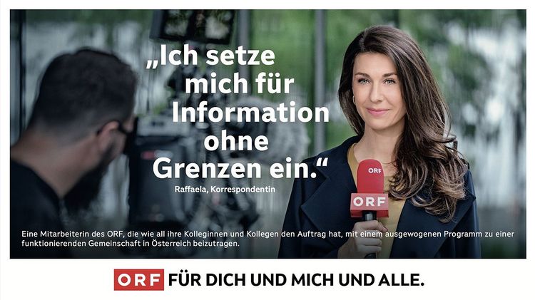 ORF-Moderatorin Raffaela Schaidreiter in Imagekampagne für ORF