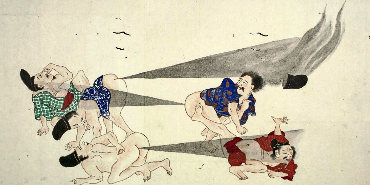 Japanischer Furzkampf: Im Streit der Winde