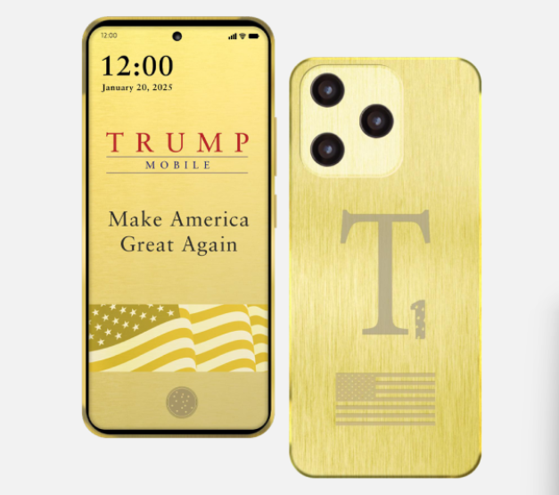 Goldenes Trump-Smartphone und Trump-Mobilfunkanbieter vorgestellt