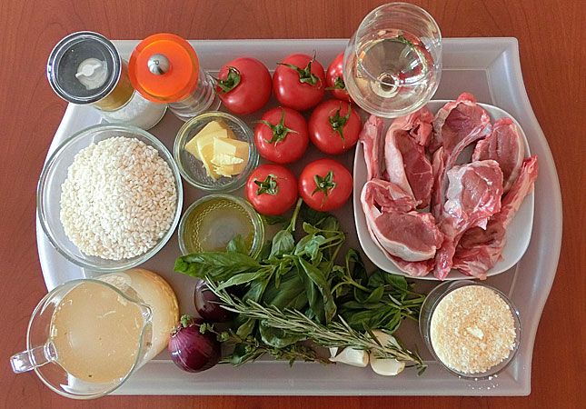 Rezept für Tomatenrisotto mit Lammkoteletts - Hauptspeisen ...