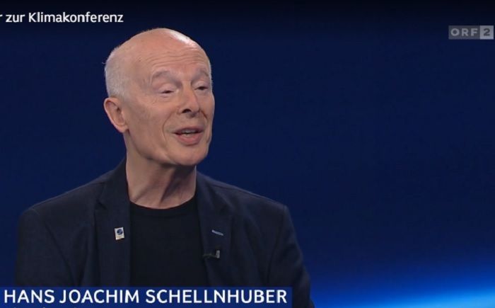 Klimaforscher Hans Joachim Schellnhuber kritisiert in der 