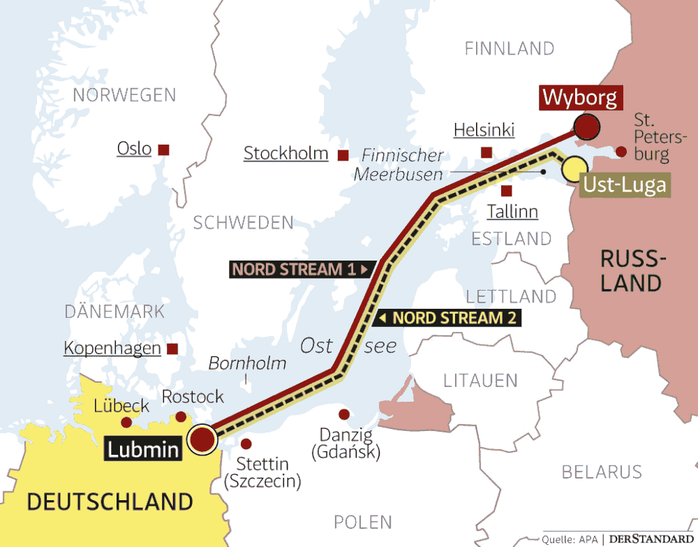 Putins Pipeline in deutschen Gewässern fertig - Russland - derStandard.de › International