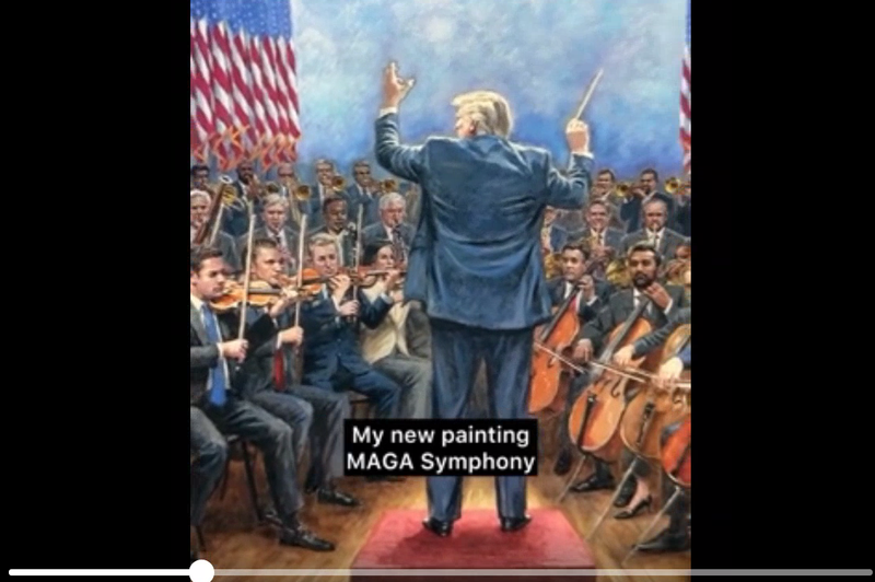 Donald Trump als Dirigent: Wohlklang oder doch eher MAGA-Donner?