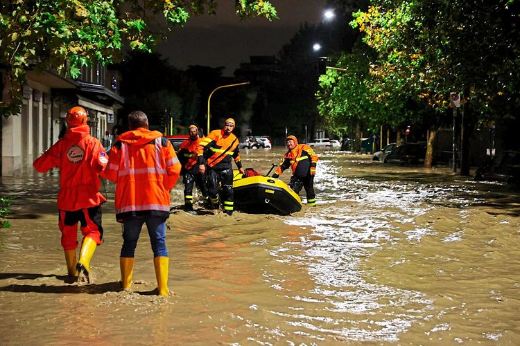 Unwetter Überschwemmung Italien
