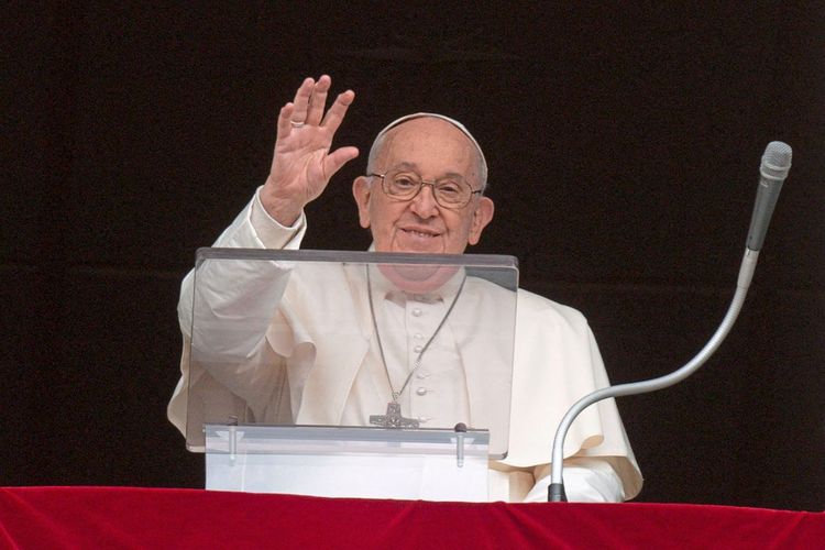 Der Der 87-jährige Papst Franziskus.
