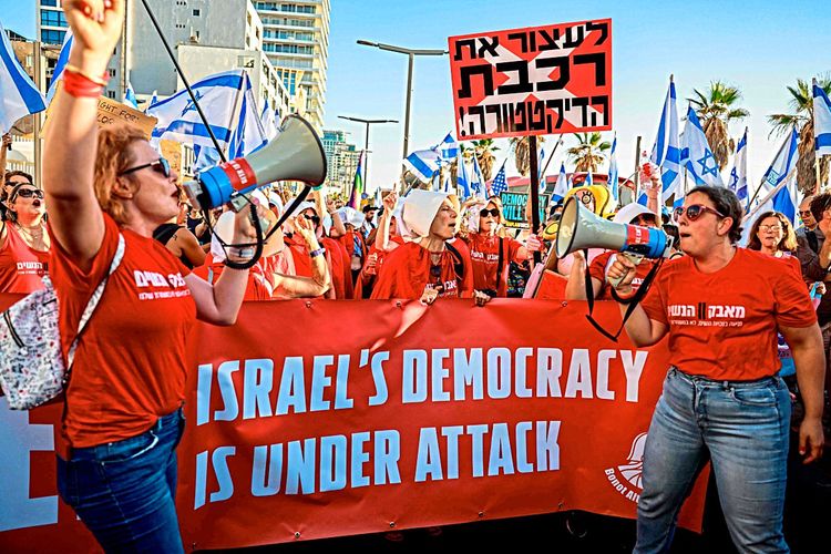 Demo gegen die israelische Justizreform