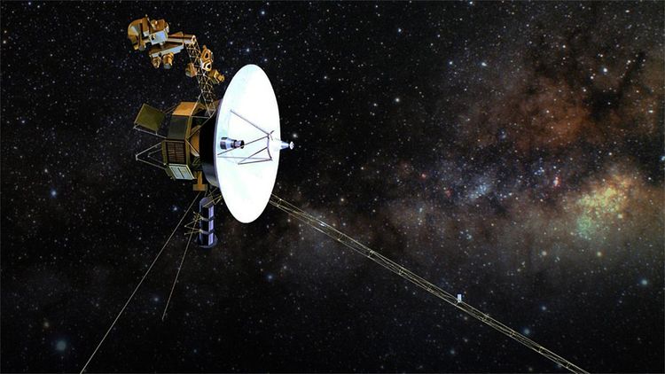Voyager 1 vor Sternen und Gaswolken