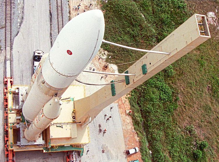 Trägerrakete Ariane 5 in Kourou in Französisch-Guayana