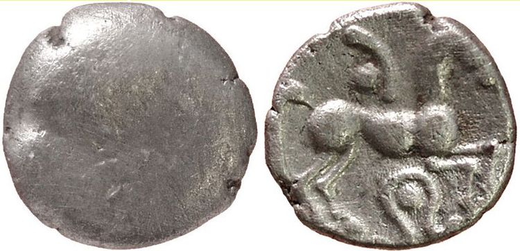 Keltische Silbermünze Typ Roseldorf I.