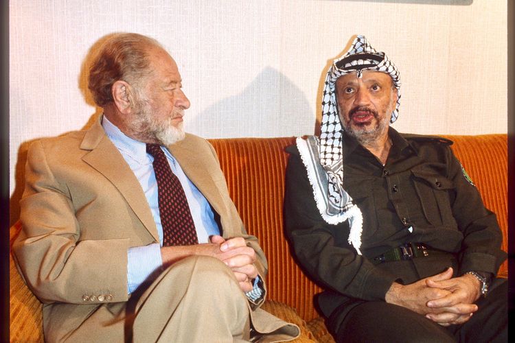Yassir Arafat und Bruno Kreisky