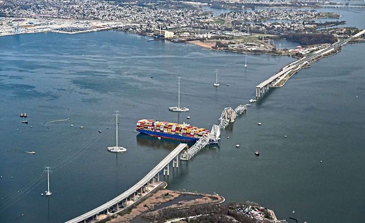 Baltimore Brücke Einsturz Containerschiff