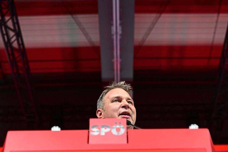SPÖ-Chef Andreas Babler beim SPÖ-Parteitag im vergangenen November.