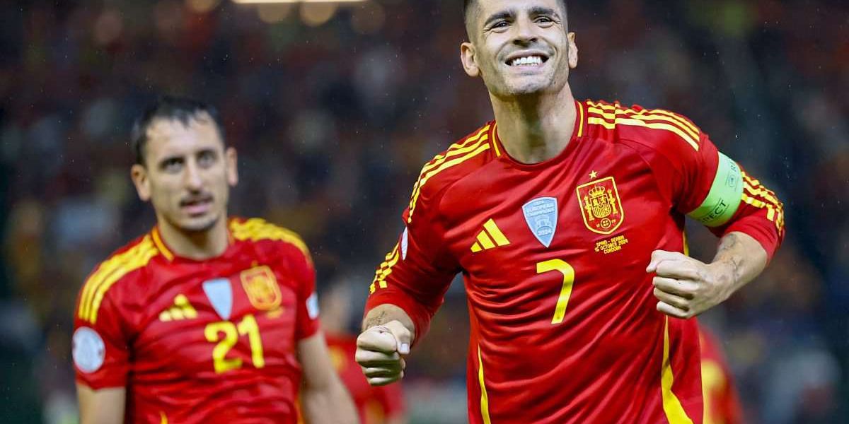 Spain after 3-0 against Serbia in the Nations League quarter-finals – football